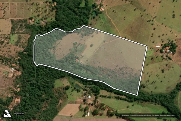 Imagem de satélite de FAZENDA BOA ESPERANÇA ALTA - Parte 1 em Piracanjuba - GO