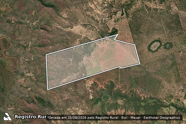 Imagem de satélite de FAZENDA GAMELEIRA OU PEDRA DA BRÍGIDA - Parte 2 em Várzea da Palma - MG