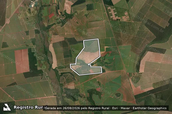 Imagem de satélite de FAZENDA JAMAICA - Parte 1 em Santa Lúcia - SP