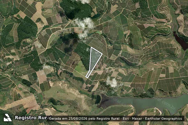 Imagem de satélite de Sitio Bela Vista - Parte 3 em Rio Bananal - ES