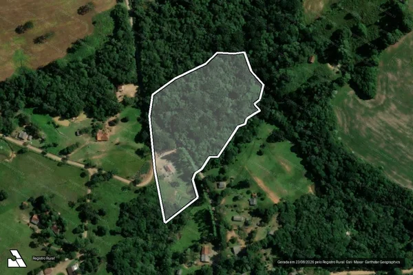 Imagem de satélite de Sitio Luginheski - Parte 1 em Reserva - PR
