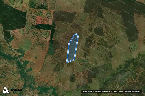 Imagem de satélite de RETIRO SANTA RITA IV - Retiro Santa Rita IV em Nioaque - MS