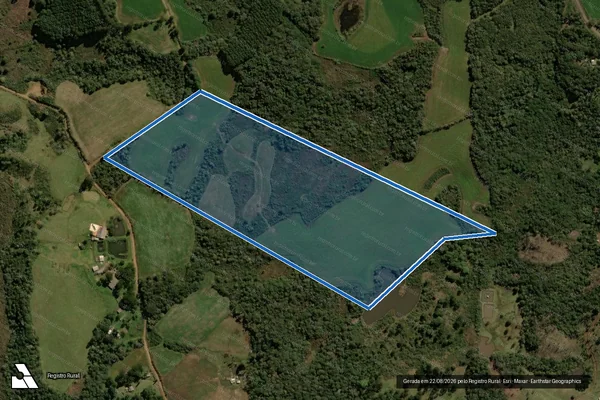 Imagem de satélite de Fazenda Várzea Grande - Matrícula 29420 em Guarapuava - PR