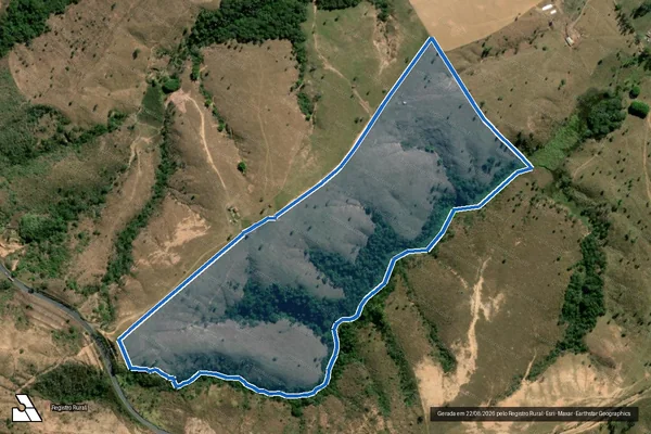 Imagem de satélite de Fazenda Bananal - Gleba 01 em Córrego Danta - MG