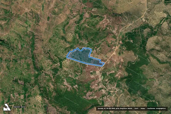 Imagem de satélite de LOTE 23 - Projeto de Assentamento Jerusalém - Parte 1 em Rubim - MG
