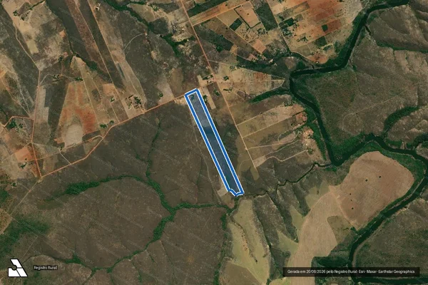 Imagem de satélite de P.A. SÃO MARCOS - LOTE 01 - Parte 1 em Cristalina - GO