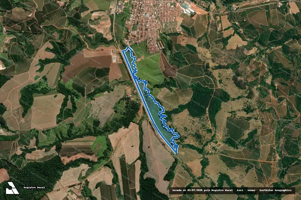 Imagem de satélite de Monjolinho - Fazenda Beleza em Santana da Vargem - MG
