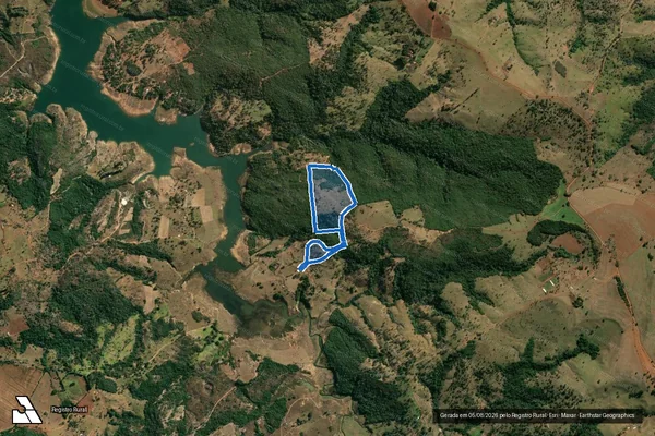 Imagem de satélite de Fazenda Fundão - Parcela 1 em Perdizes - MG