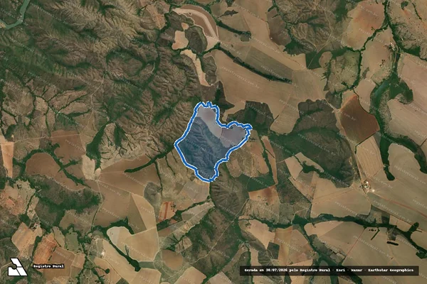 Imagem de satélite de Fazenda Santana - Gleba 01 em Coromandel - MG