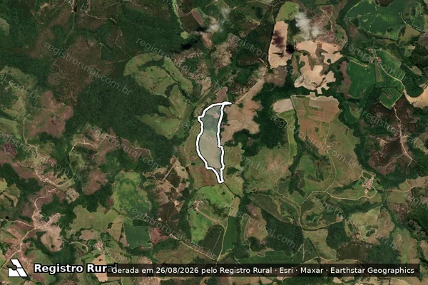 Imagem de satélite de Fazenda Contra Mestre - Parte 1 em Ressaquinha - MG
