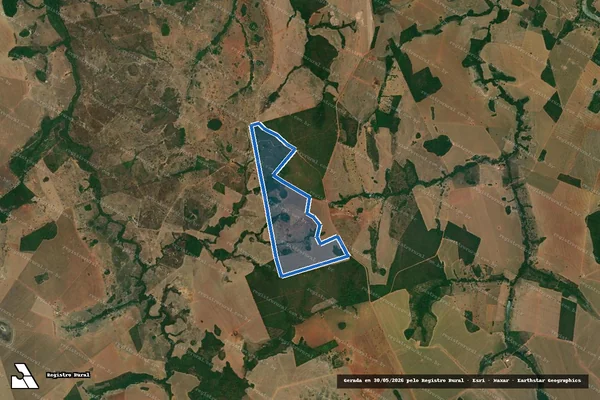 Imagem de satélite de FAZENDA SÃO JOÃO  - Parcela 1 em Arenópolis - GO