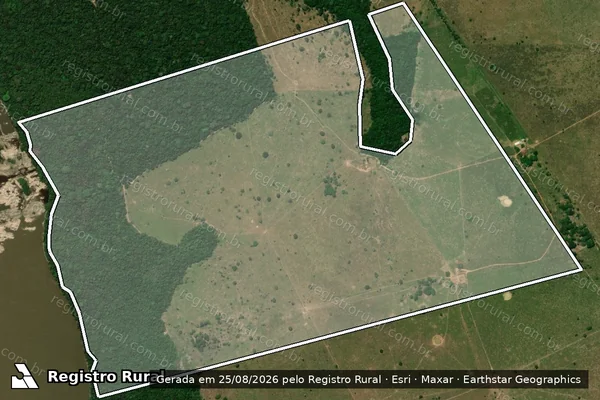 Imagem de satélite de LOTE 04 DA GLEBA 39 SETOR IATA DO PF GUAJARÁ-MIRIM, GLEBA GUAJARÁ - PARTE 1 em Guajará-Mirim - RO