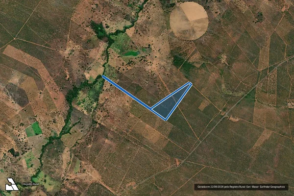 Imagem de satélite de FAZENDA LAGOA MISTERIOSA - Parte 1 em Brasília de Minas - MG