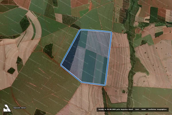Imagem de satélite de Fazenda Bela Vista - PARTE 1 em Frutal - MG