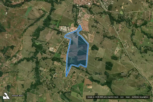 Imagem de satélite de Chácara Santo Antonio / Área Remanescente em Conchas - SP