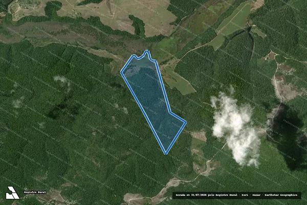 Imagem de satélite de FAZENDA ESPERANÇA - 001 em Santa Cruz Cabrália - BA