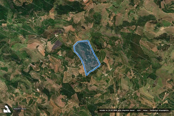 Imagem de satélite de FAZENDA A.A.F.C.C.M - Parte 1 em Mantenópolis - ES