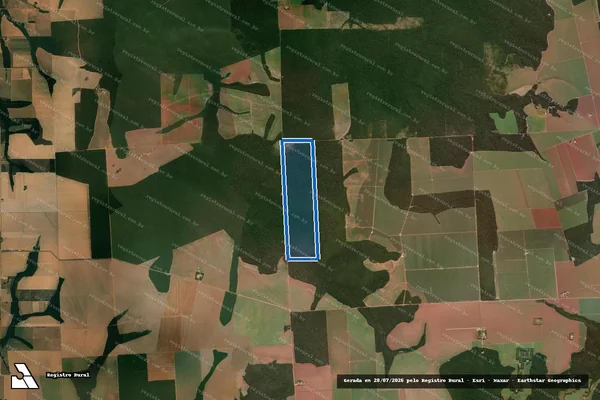 Imagem de satélite de Lote Asa Branca - Parte 1 em Itanhangá - MT