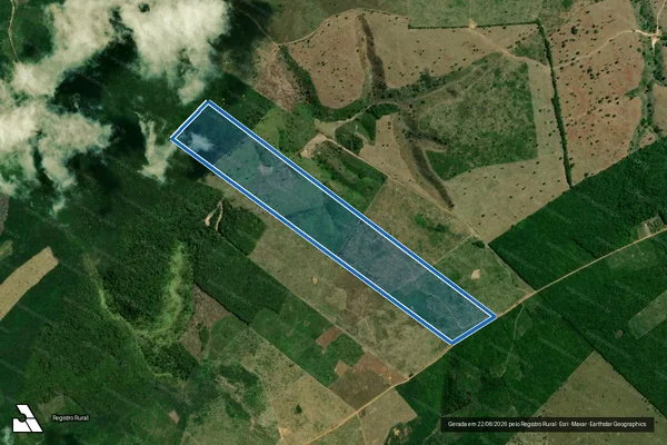 Imagem de satélite de Fazenda Sempre Verde - PERIMETRO 02 em Poção de Pedras - MA