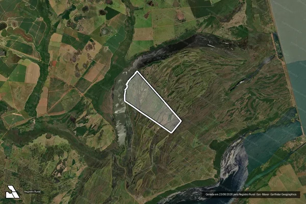 Imagem de satélite de FAZENDA LAGOA DOURADA - Parte 1 em Batayporã - MS
