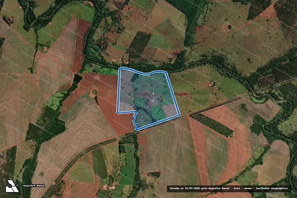 Imagem de satélite de FAZENDA CERRADINHO E MORRINHOS - Gleba 09 em Prata - MG