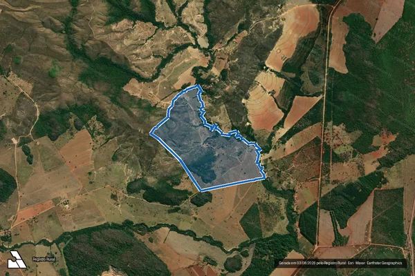 Imagem de satélite de Fazenda Salobo - Parcela 02 em Vazante - MG