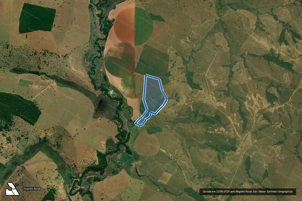 Imagem de satélite de FAZENDA PALHANO ? LUGAR CAPOEIRA DO CAFÉ - Parte 1 em Estrela do Indaiá - MG