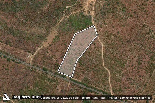 Imagem de satélite de FAZENDA FRASQUEIRA - GLEBA B - ÁREA DESMEMBRADA I em Nazaré do Piauí - PI