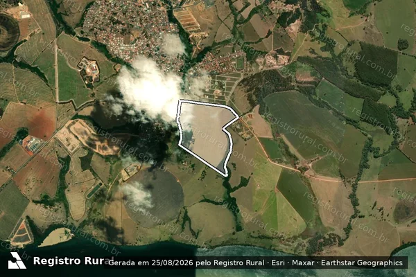 Imagem de satélite de FAZENDA LAVA PÉS - Gleba 1 em São João Batista do Glória - MG