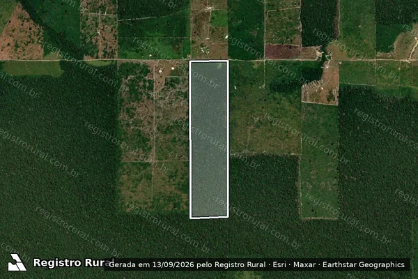 Imagem de satélite de LOTE 28 ? GLEBA RIO PRETO SETOR 12 - LOTE 28 em Porto Velho - RO