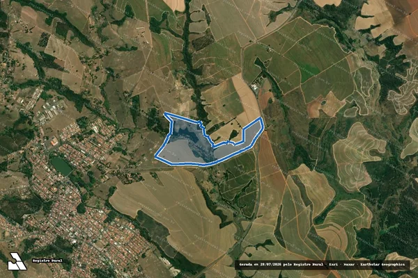 Imagem de satélite de Sítio Santo Antonio em Piracicaba - SP