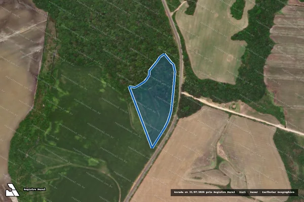 Imagem de satélite de Fazenda Restinga Seca - Gleba ? C em Castro - PR