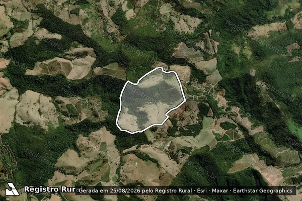 Imagem de satélite de Fazenda São Judas Tadeu da Pedra Preta - Fazenda São Judas Tadeu da Pedra Pr em Jesuânia - MG