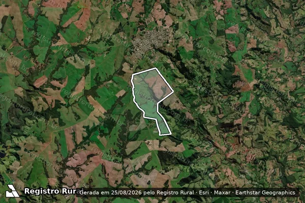 Imagem de satélite de Fazenda Agropecuária Primavera em Campo Erê - SC
