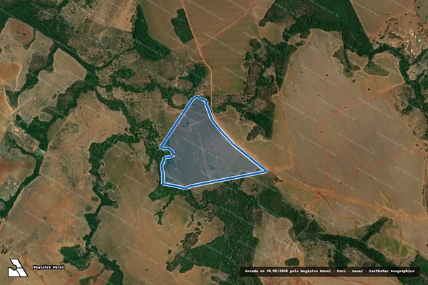 Imagem de satélite de FAZENDA DAS PEDRAS  - Gleba 01 em Arenópolis - GO