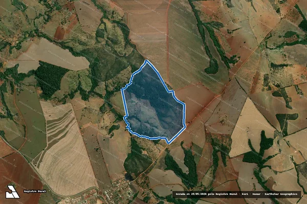 Imagem de satélite de Fazenda Monte Alvao - Parcela 1 em Abadia dos Dourados - MG