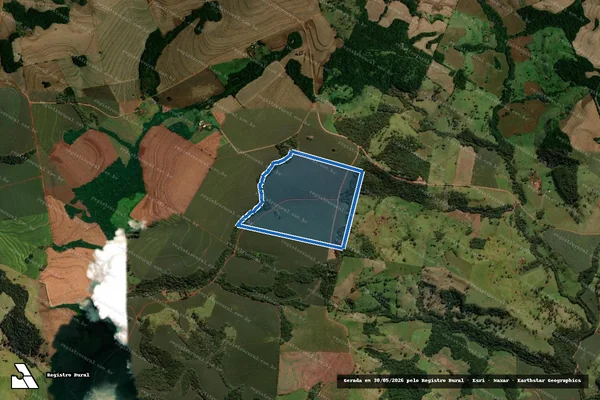 Imagem de satélite de FAZENDA PARAÍSO - Lt. 119 e 118-Rem em Campina da Lagoa - PR