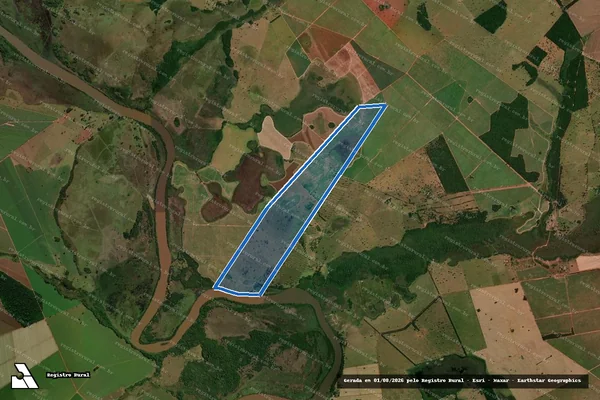 Imagem de satélite de Fazenda Buzina - Parte 1 em Nova Andradina - MS