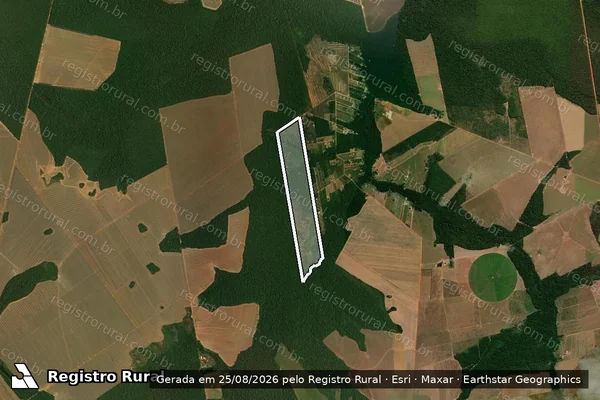 Imagem de satélite de LOTE FONSECA - Parte 1 em Tapurah - MT