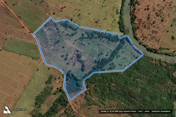 Imagem de satélite de FAZENDA TAMBORIL - Gleba 02 em Prata - MG