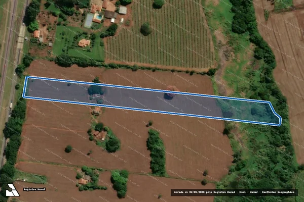Imagem de satélite de Sitio Nossa Senhora Conceição I - Matrícula 12.720_Perimetro_1_2 em Santo Antônio de Posse - SP