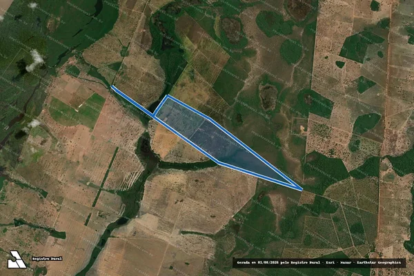Imagem de satélite de FAZENDA ARICÁ GLEBAIII - PARCELA 01 em Aruanã - GO