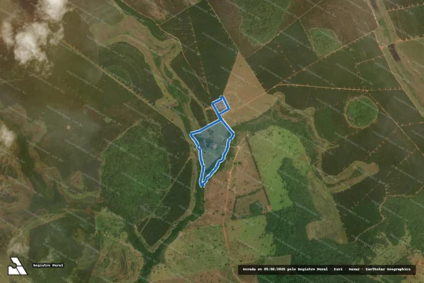 Imagem de satélite de FAZENDA RATEJO ? GLEBAS 01-A/01-B/02/03 e SEDE - PARTE 5 em Inocência - MS