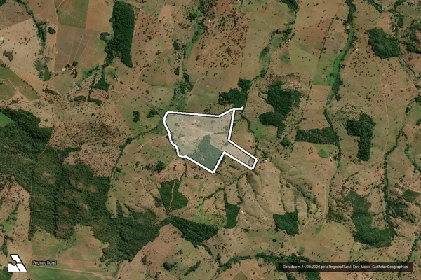 Imagem de satélite de FAZENDA RECANTO DAS ÁGUIAS - 001 em Pontalina - GO