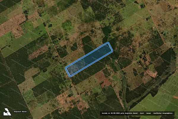 Imagem de satélite de P.A. MUTUM - Lote 069 em Ribas do Rio Pardo - MS