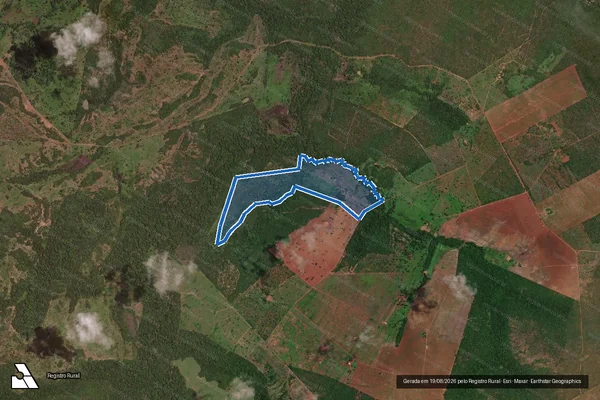Imagem de satélite de PROJETO DE ASSENTAMENTO PAULO GOMES DA SILVA FILHO / Lote 03 - Lote 03 em Porangatu - GO