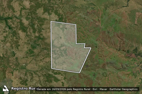 Imagem de satélite de Estância e Cabanha Santa Eulália em Sant'Ana do Livramento - RS