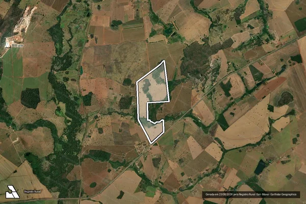 Imagem de satélite de Fazenda Areado - Parte 1 em Indiara - GO