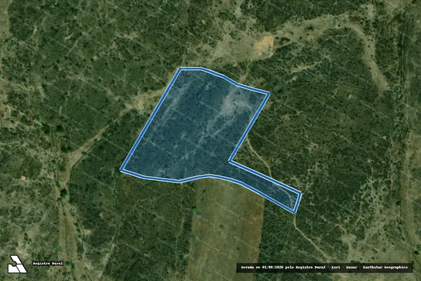 Imagem de satélite de Fazenda Pé de Serra - ÁREA DESMEMBRADA em Itabaianinha - SE