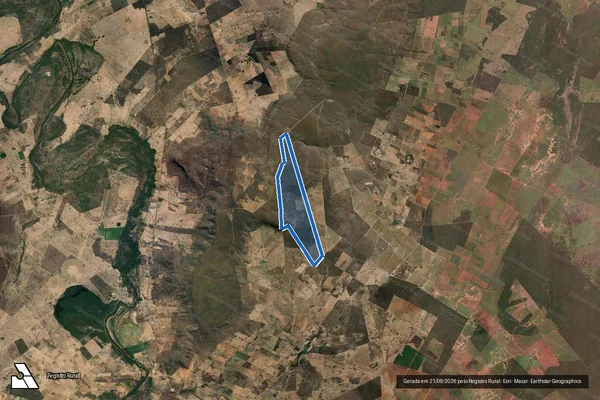 Imagem de satélite de FAZENDA SURPRESA - Parte 1 em Verdelândia - MG